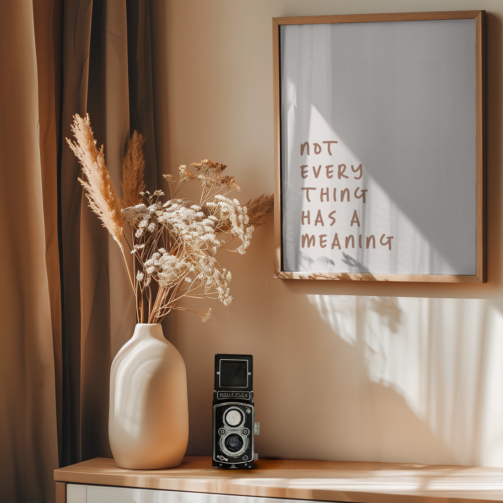 No Meaning - Poster / Art Print - interiör