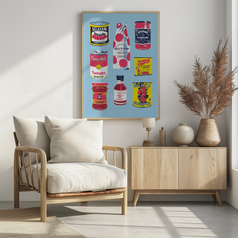 Canned Tomatoes - Poster / Art Print - interiör