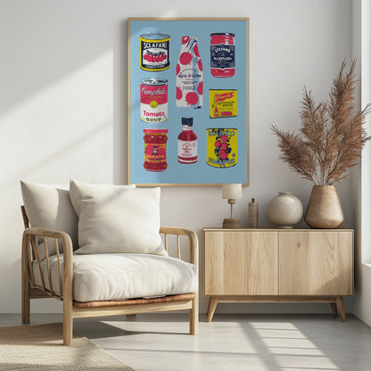 Canned Tomatoes - Poster / Art Print - interiör