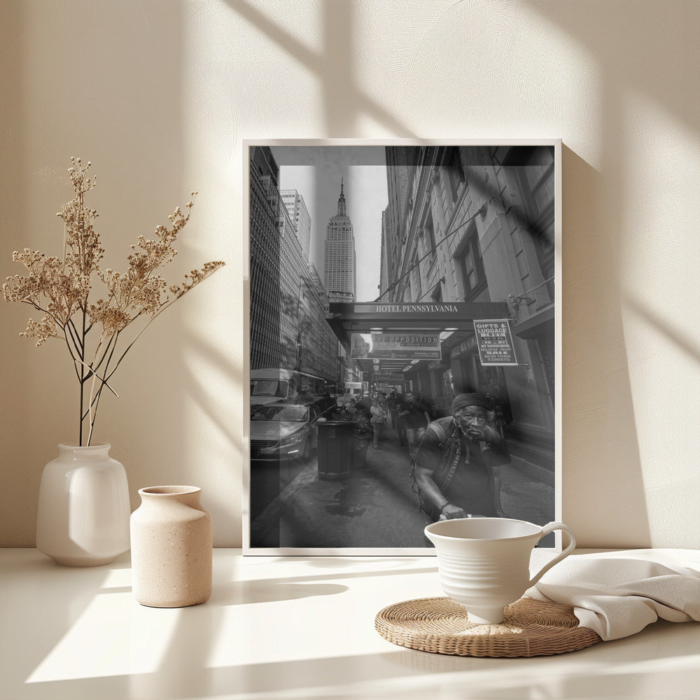 New York, a city of contrasts. - Poster / Art Print - interiör
