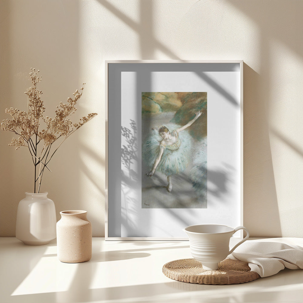 Dancer In Green No.2 - Poster / Art Print - interiör