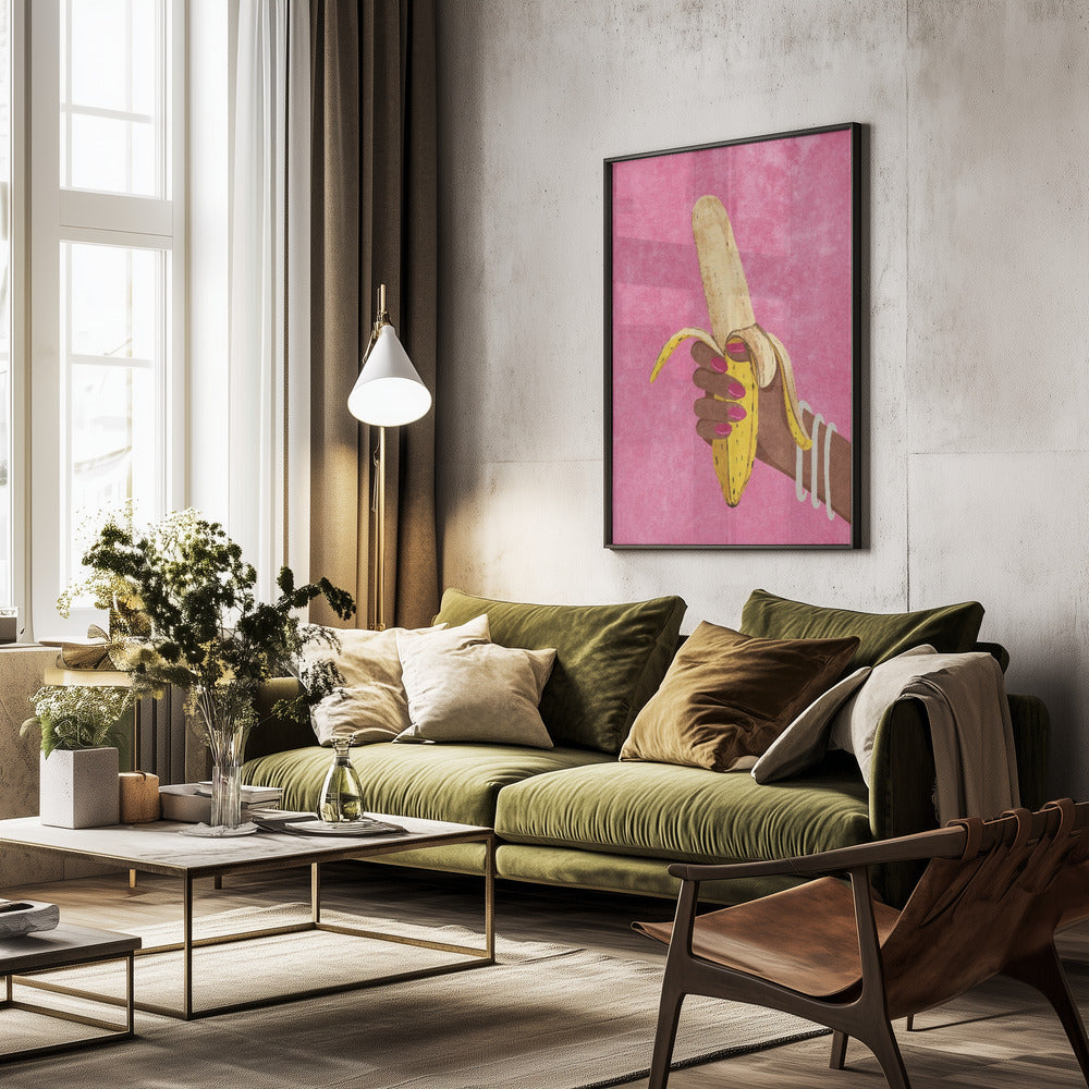 Banana - Poster / Art Print - interiör
