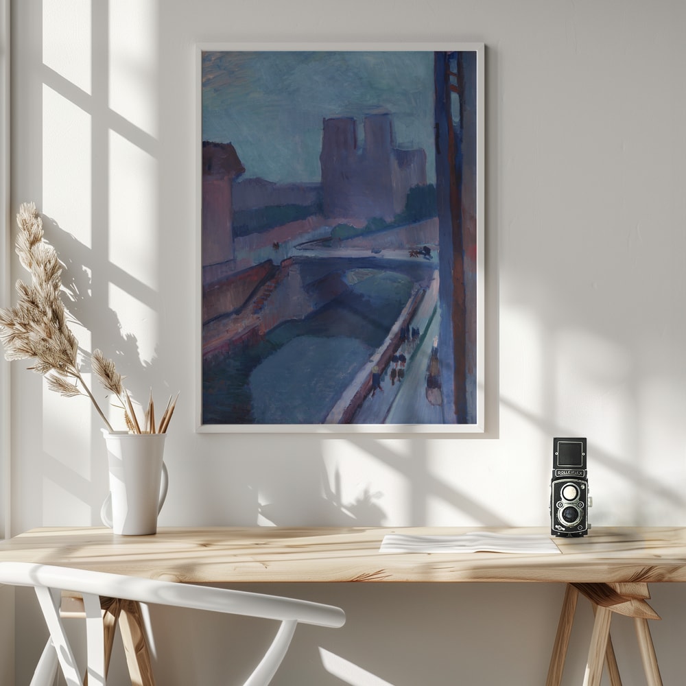 Henri Matisse's Notre Dame, (a Glimpse of Notre Dame In the Late Afternoon) (1902) - Poster / Art Print - interiör