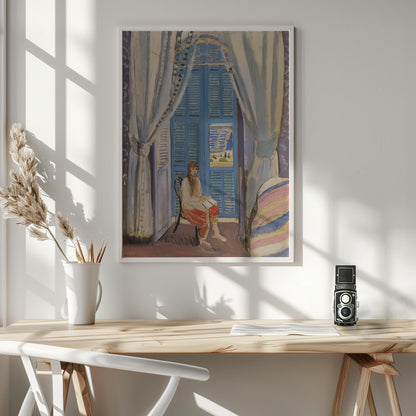 Henri Matisse's the Venetian Blinds (les Persiennes) (1919) - Poster / Art Print - interiör