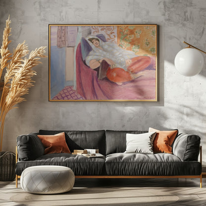 Henri Matisse's Woman Reclining (1921) - Poster / Art Print - interiör