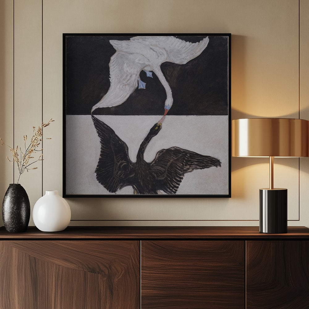 Hilma Af Klint   the Swan - Poster / Art Print - interiör
