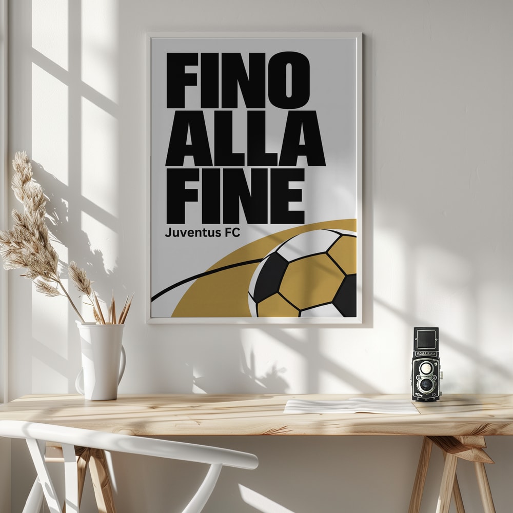 Fino Alla Fine Football - Poster / Art Print - interiör