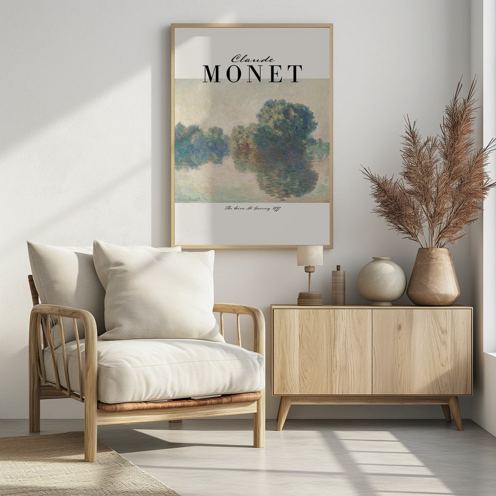 Misty River Reflection - Poster / Art Print - interiör