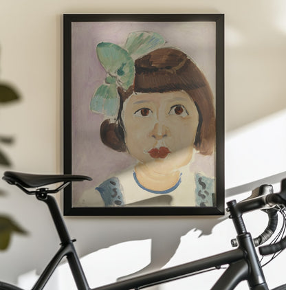 Henri Matisse's Head of a Young Girl (tête De Fillette) (1917) - Poster / Art Print - interiör