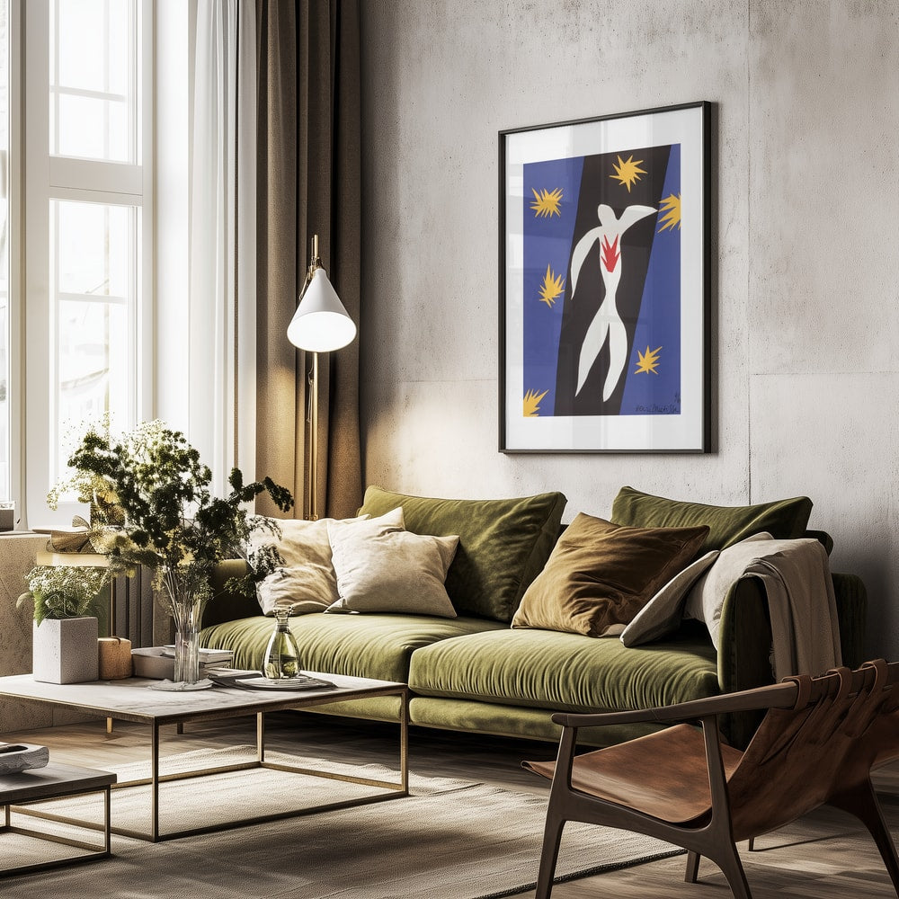 Henri Matisse's Verve, De La Couleur (vol. Iv, No. 13) (1945) - Poster / Art Print - interiör