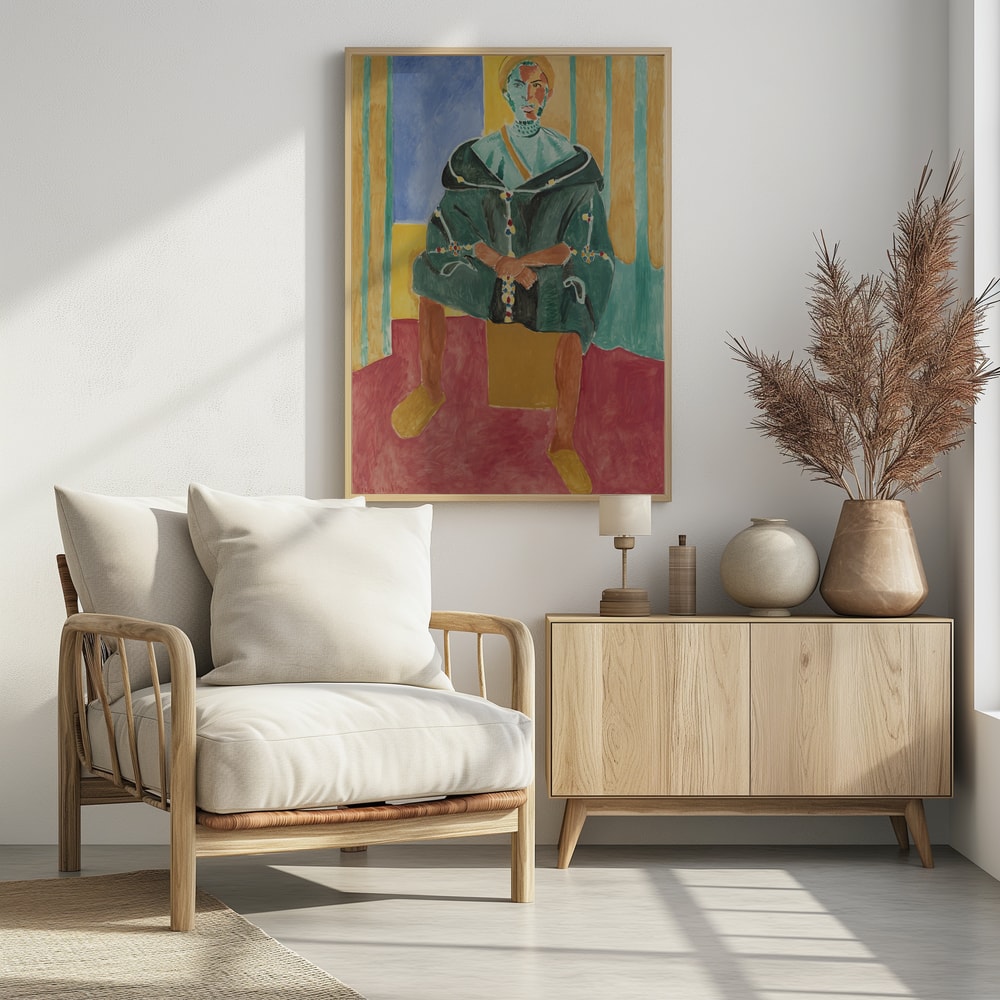 Henri Matisse's Seated Riffian (le Rifain Assis) (1912) - Poster / Art Print - interiör