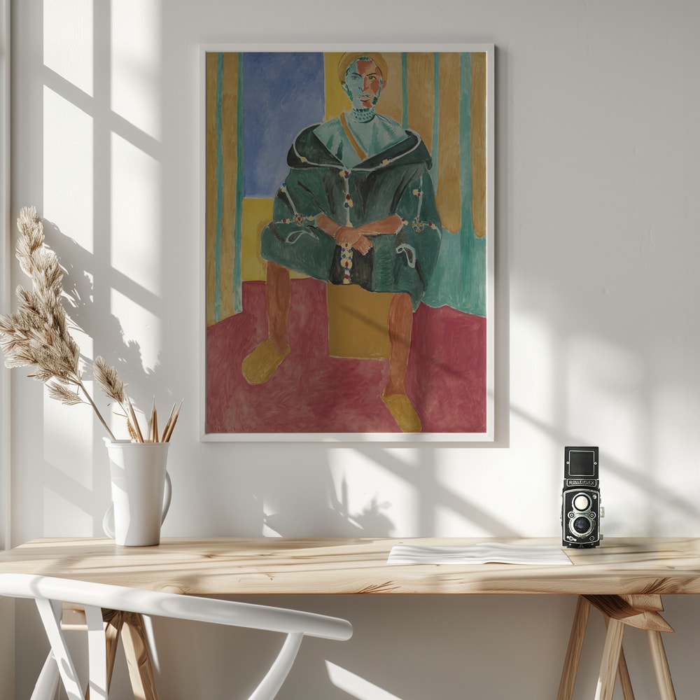 Henri Matisse's Seated Riffian (le Rifain Assis) (1912) - Poster / Art Print - interiör