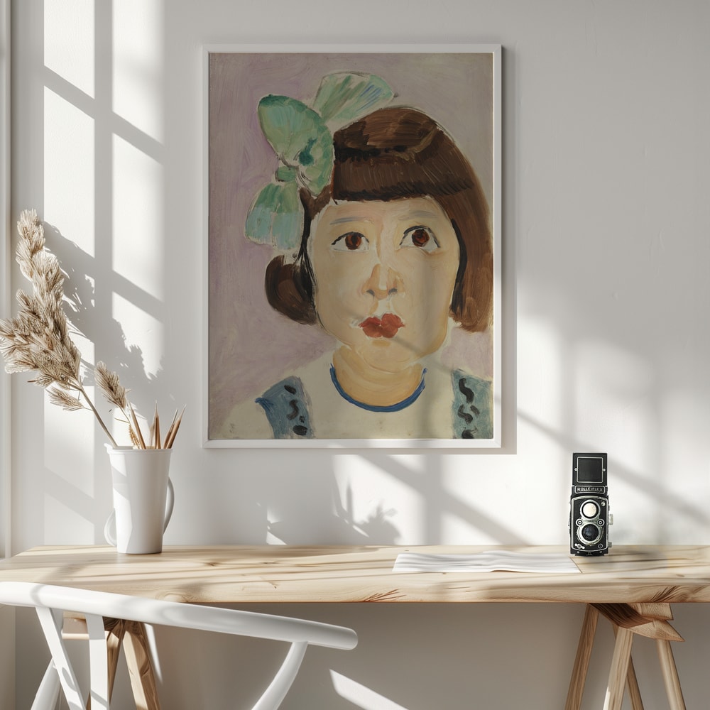Henri Matisse's Head of a Young Girl (tête De Fillette) (1917) - Poster / Art Print - interiör