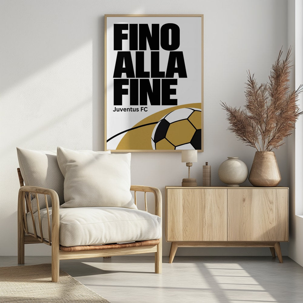 Fino Alla Fine Football - Poster / Art Print - interiör
