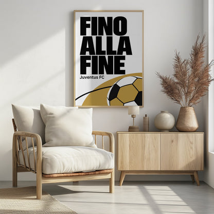 Fino Alla Fine Football - Poster / Art Print - interiör
