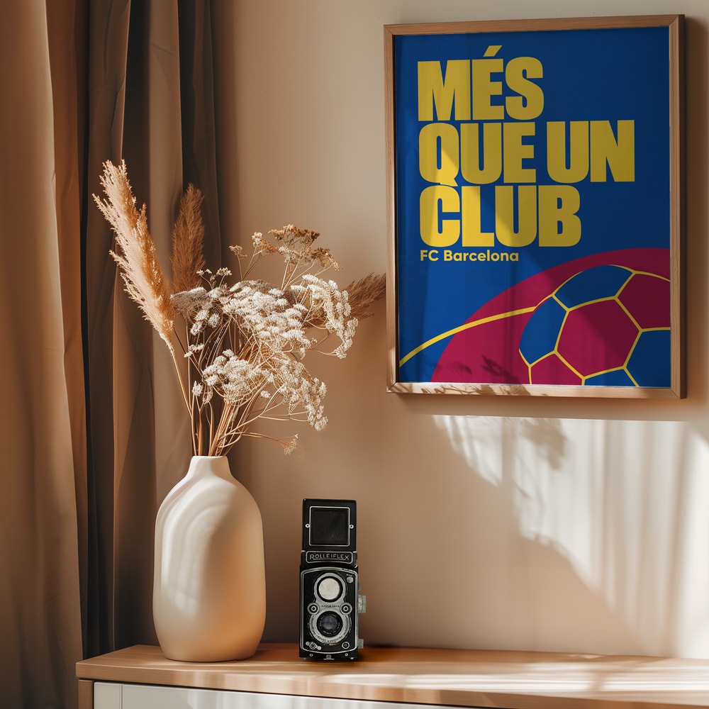 FC Barcelona Club Motto - Poster / Art Print - interiör