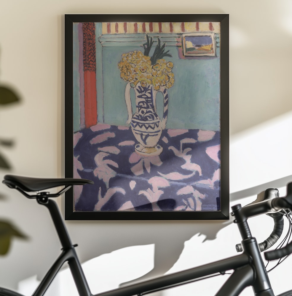 Henri Matisse's Les Coucous, Tapis Bleu Et Rose (1911) - Poster / Art Print - interiör