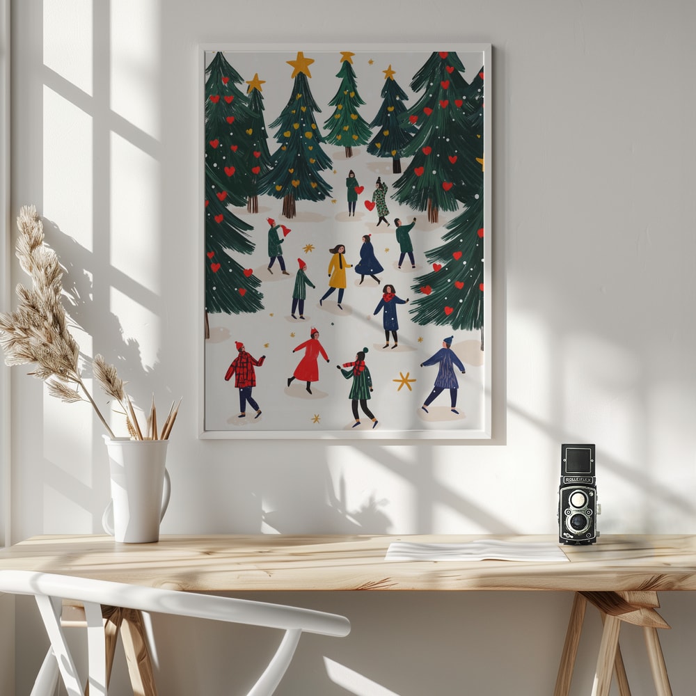 Lovelywintermorning - Poster / Art Print - interiör