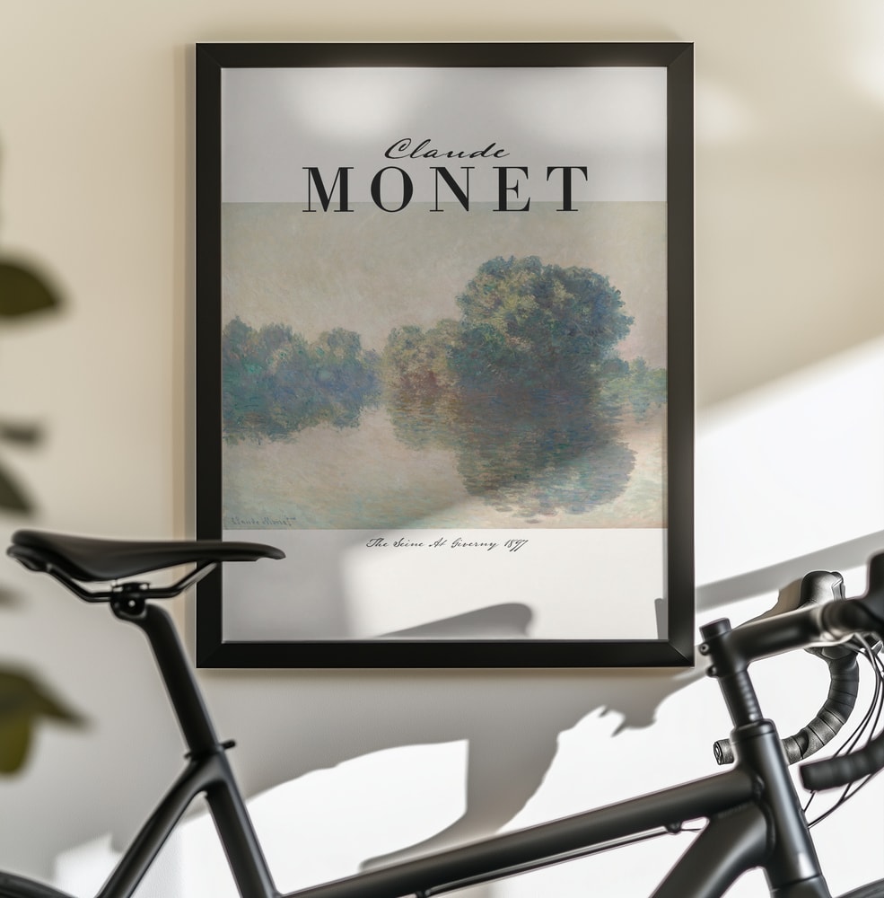 Misty River Reflection - Poster / Art Print - interiör