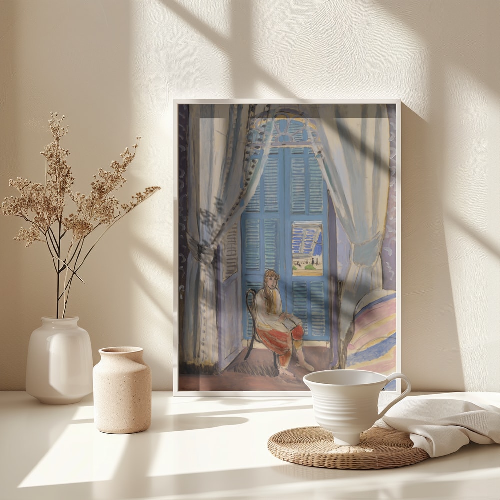 Henri Matisse's the Venetian Blinds (les Persiennes) (1919) - Poster / Art Print - interiör