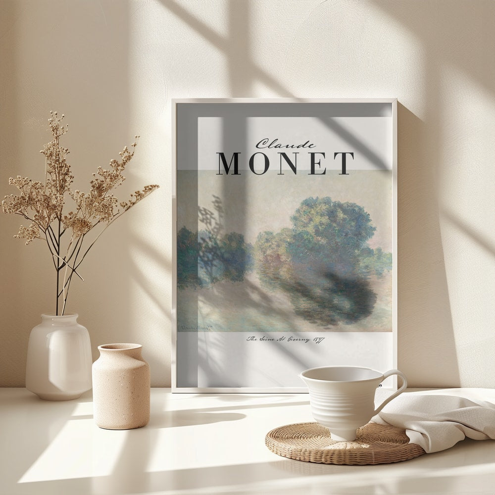 Misty River Reflection - Poster / Art Print - interiör