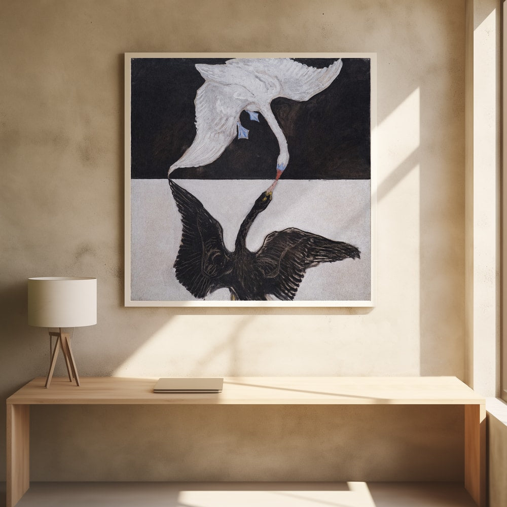 Hilma Af Klint   the Swan - Poster / Art Print - interiör