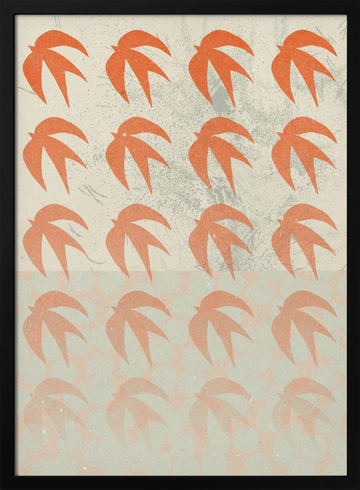 An abstract composition art print, featuring various shapes and colors arranged in a modern design, suitable for a poster. Decor