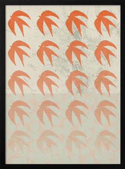 An abstract composition art print, featuring various shapes and colors arranged in a modern design, suitable for a poster. Decor