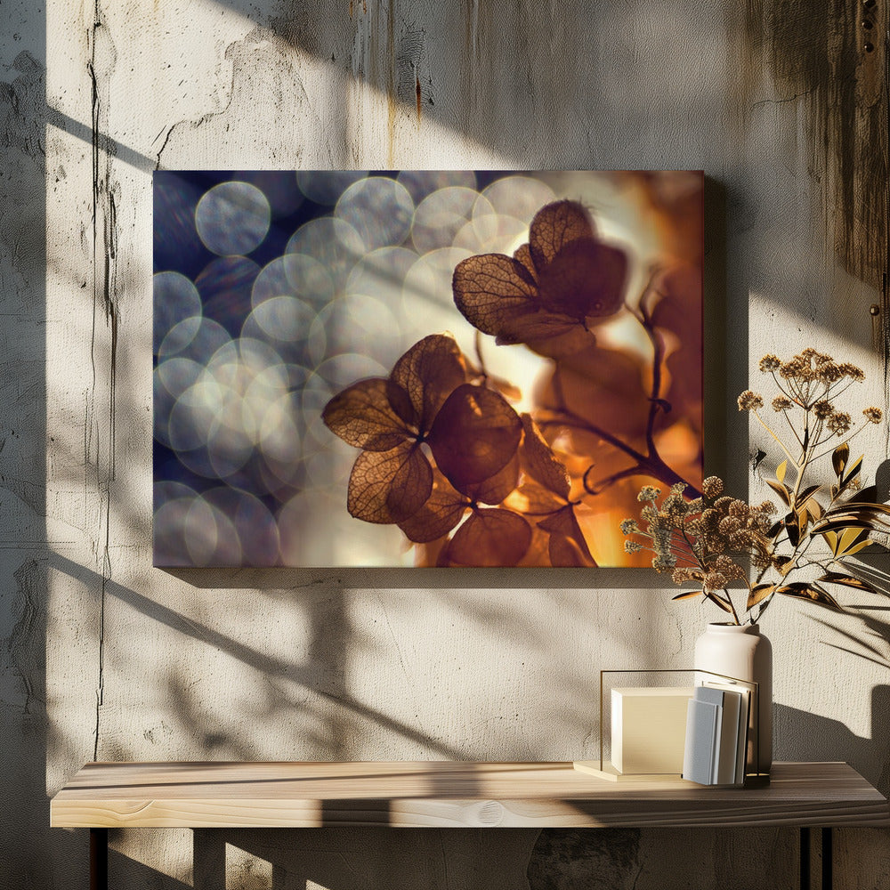 A beautiful light depicted on a poster or art print, suitable for home decor. Print
