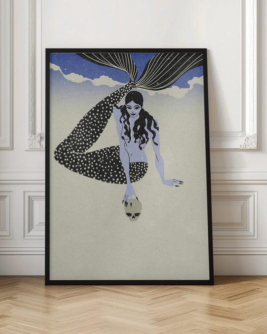 A poster or art print with a dramatic and intense design, illustrating a story of revenge, likely featuring dark tones and striking imagery. Poster