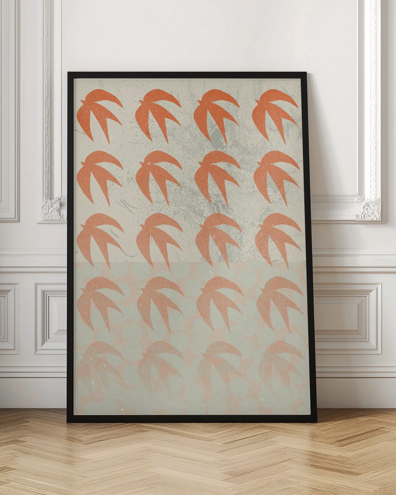 An abstract composition art print, featuring various shapes and colors arranged in a modern design, suitable for a poster. Decor