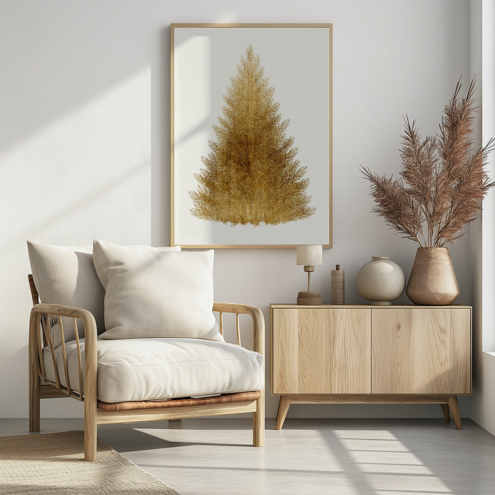 A Merry Christmas themed poster or art print, likely featuring festive illustrations or text. Print