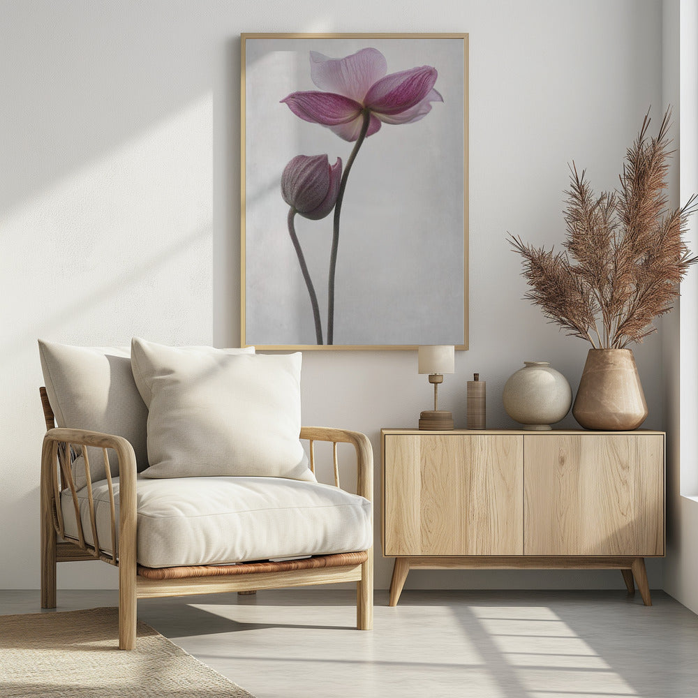 An abstract art print or poster titled 'A Little Touch', suitable for modern decor. Wall Art