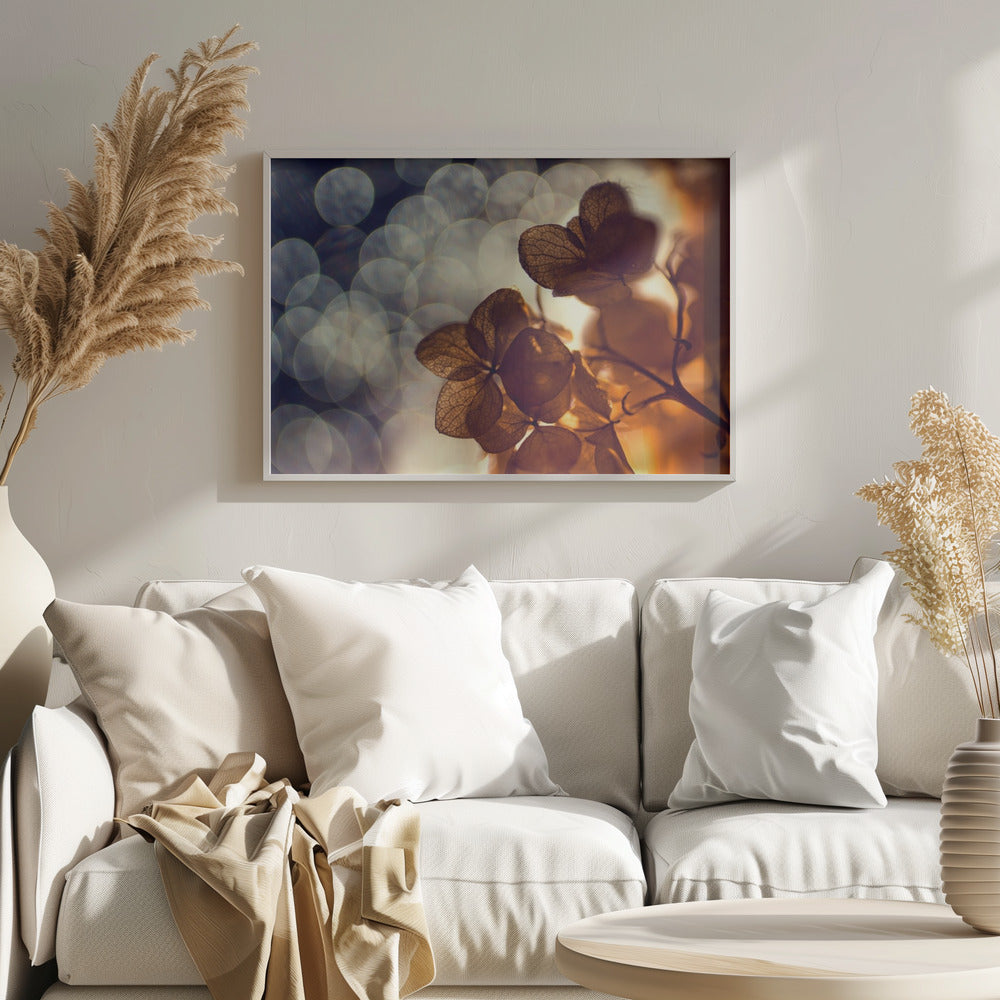 A beautiful light depicted on a poster or art print, suitable for home decor. Print