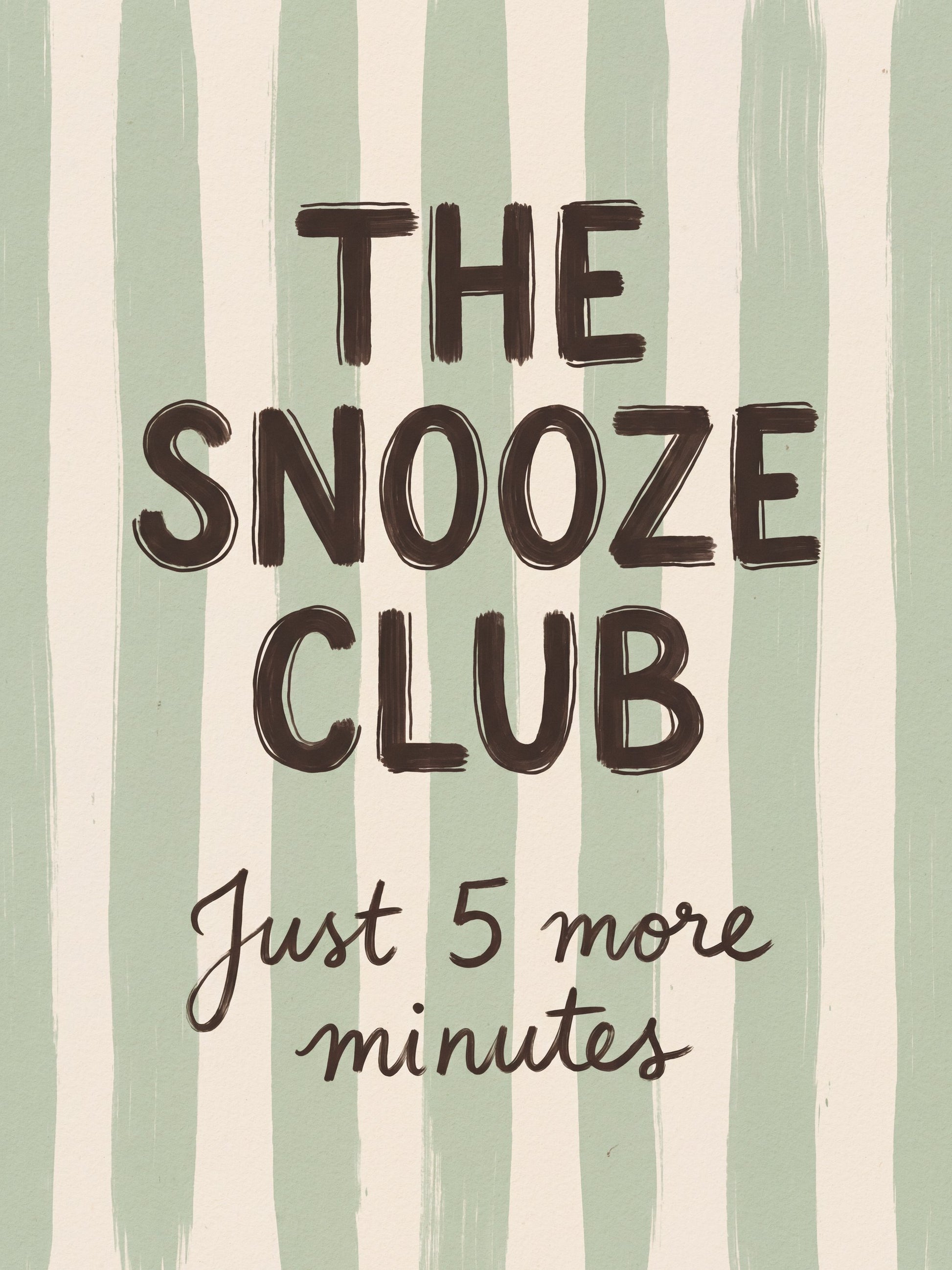 The Snooze Club - Poster / Art Print