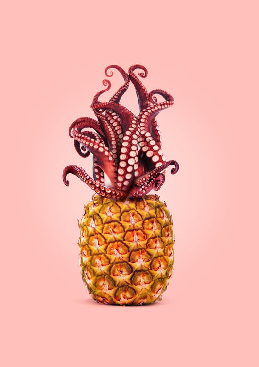Octopus Pineapple - Poster / Art Print