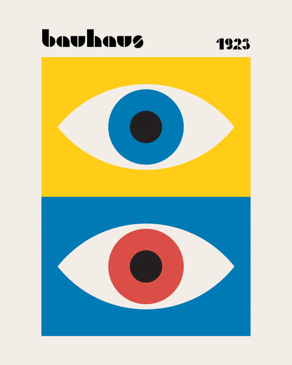 Bauhaus Eyes Abstract - Poster / Art Print