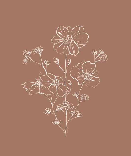 Wild Roses Bouquet - Poster / Art Print