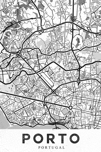 Porto City White - Poster / Art Print