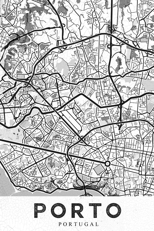 Porto City White - Poster / Art Print