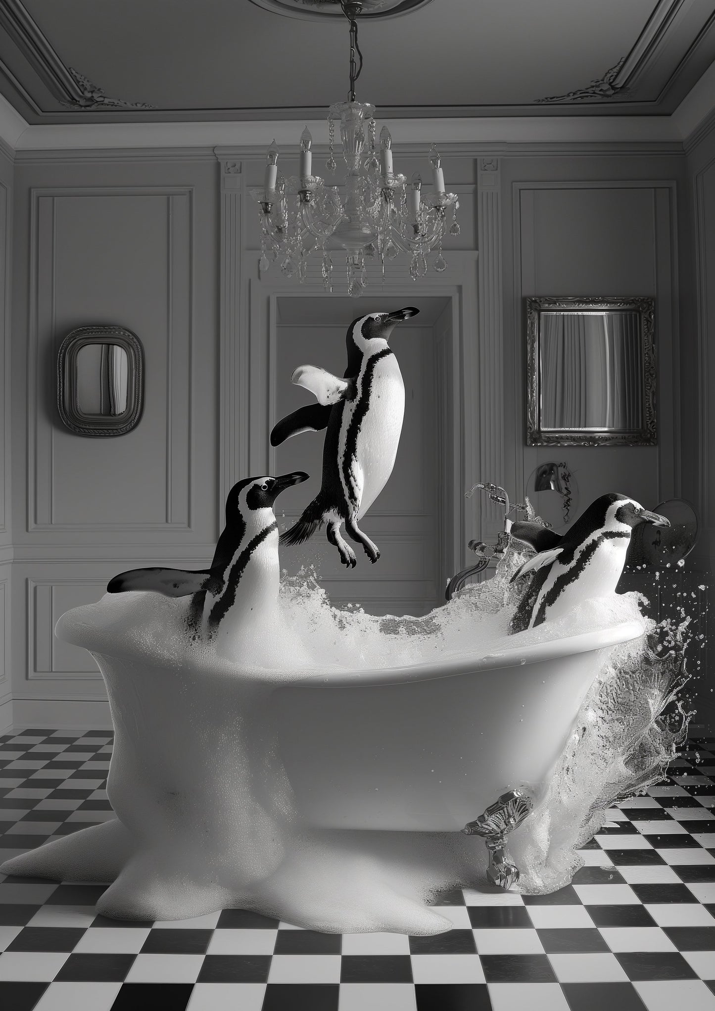 Penguin Party - Poster / Art Print