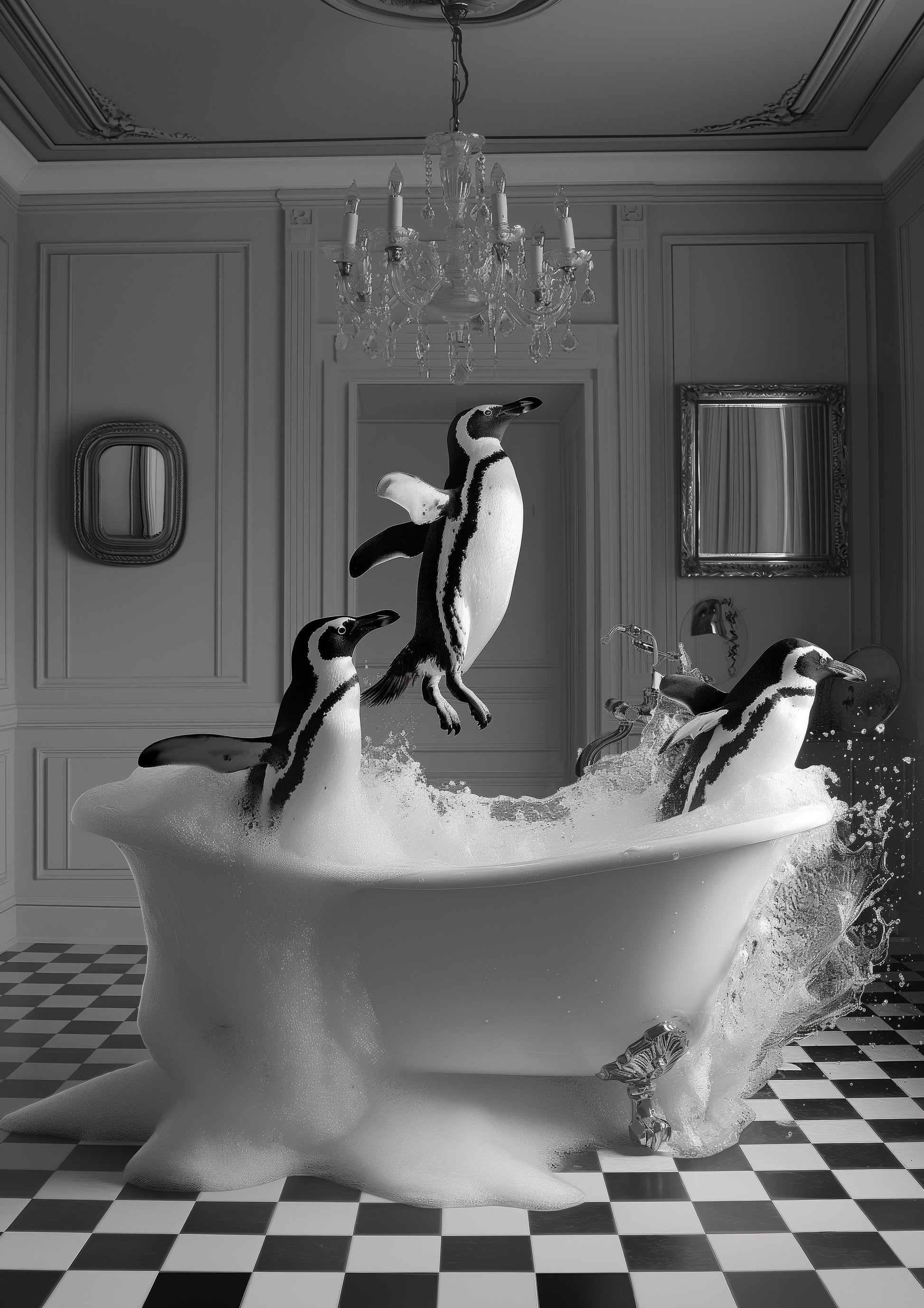 Penguin Party - Poster / Art Print