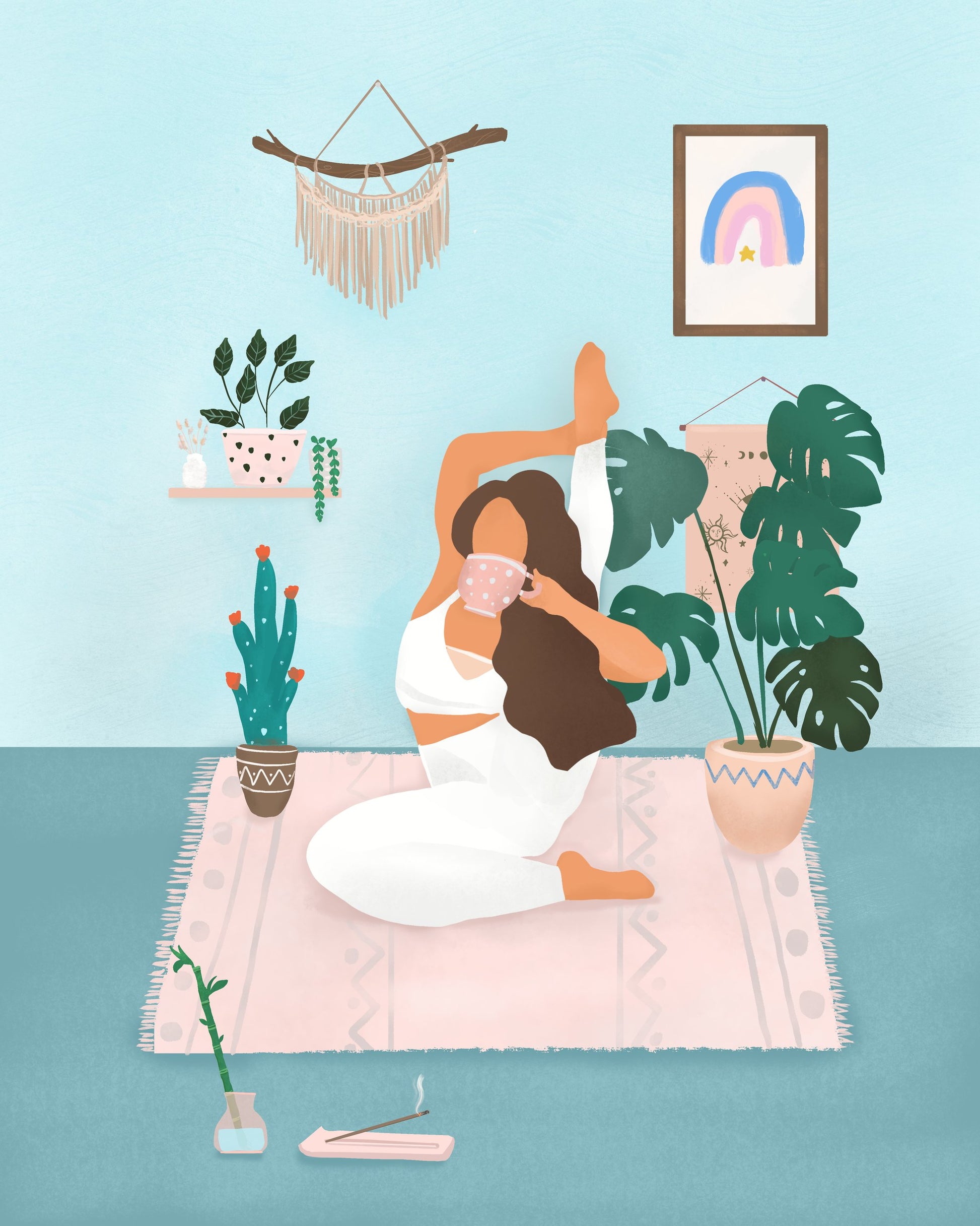 Yoga Time - Poster / Art Print