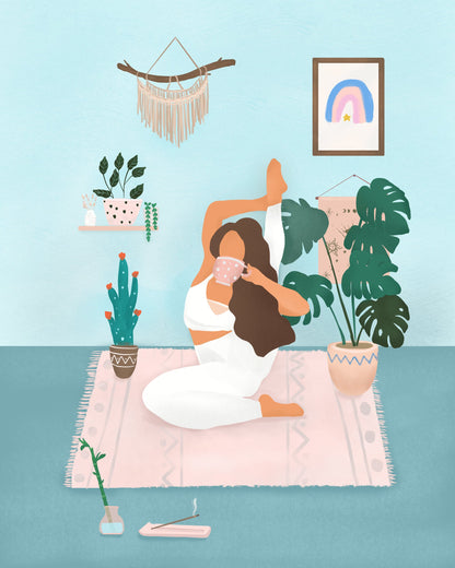 Yoga Time - Poster / Art Print