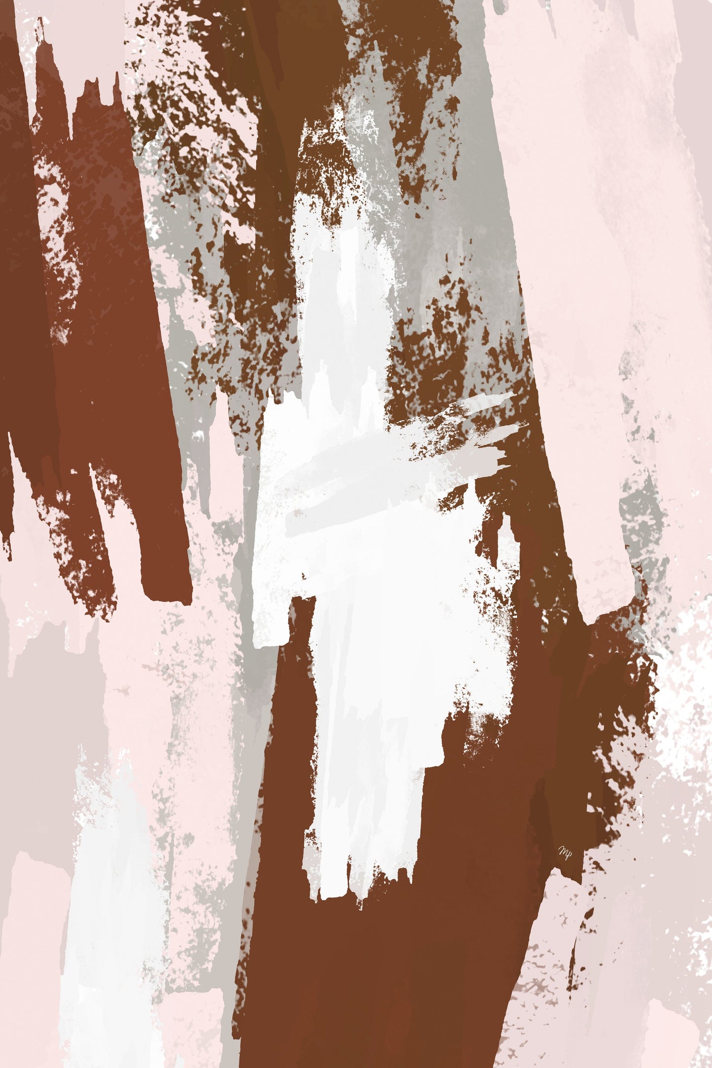 Abstract Brown Paint - Poster / Art Print