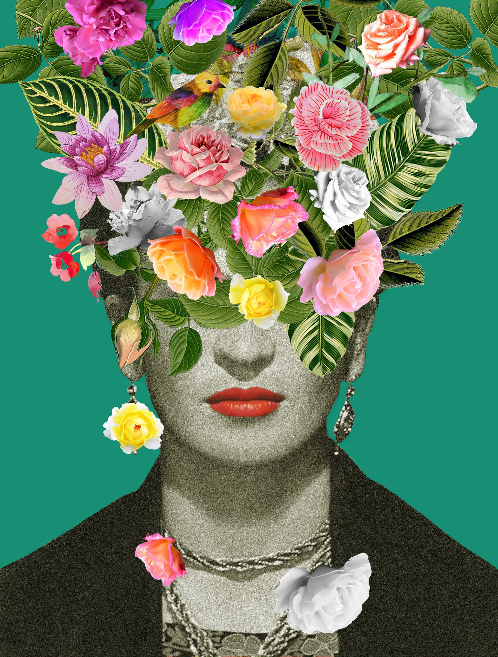 Floral Frida - Poster / Art Print