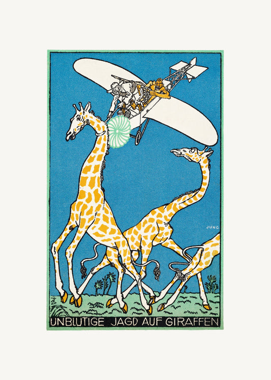 Bloodless Giraffe Hunt - Poster / Art Print