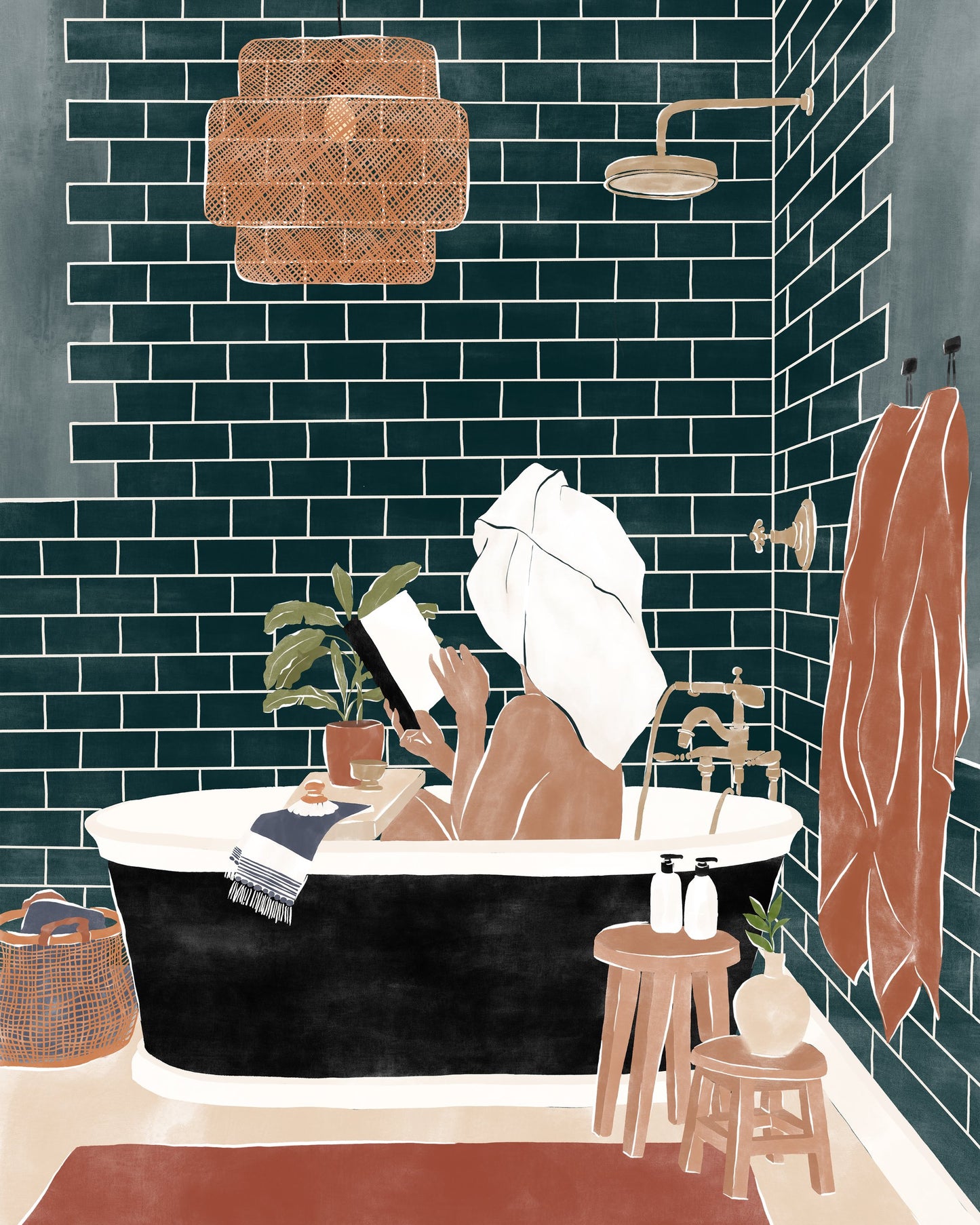Bathroom Babe - Poster / Art Print
