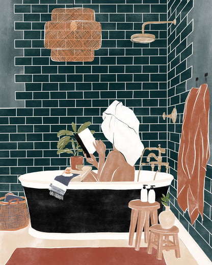 Bathroom Babe - Poster / Art Print