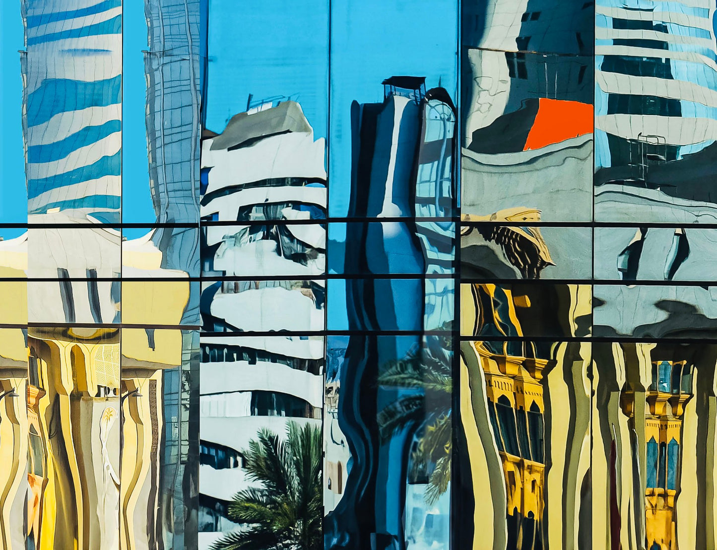 Reflections in glass - Dubai - Poster / Art Print